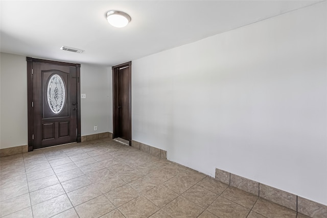 view of tiled entryway