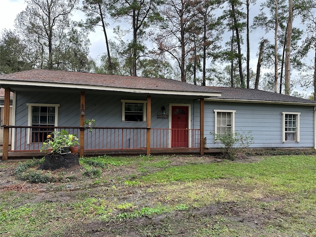 view of ranch-style home