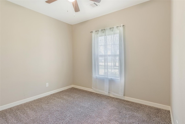16979 Concord Dr, Conroe, TX 77385 - carpeted spare room with a ceiling fan and baseboards