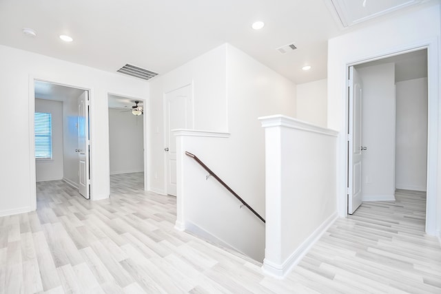 hallway featuring light hardwood / wood-style flooring