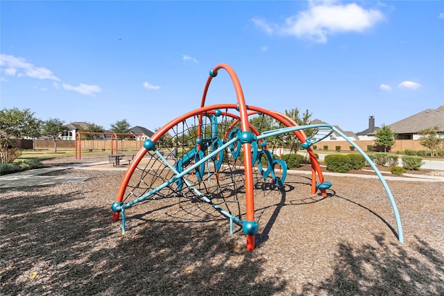 view of jungle gym