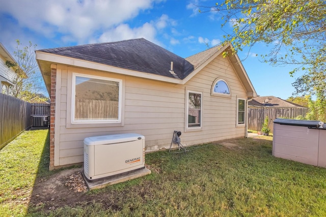 8226 Point Pendleton Dr, Tomball, TX 77375 - back of house featuring a shingled roof and central air condition unit
