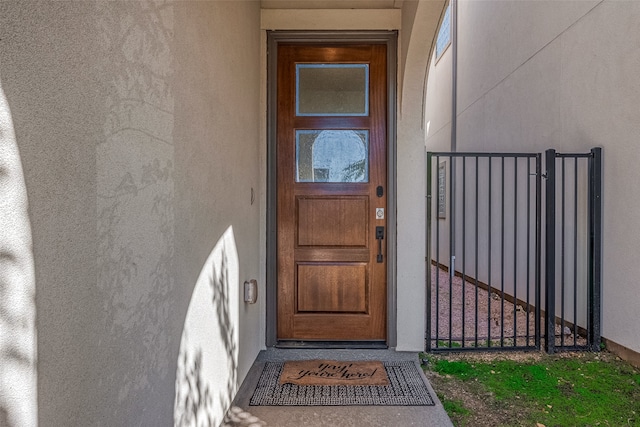 view of entrance to property