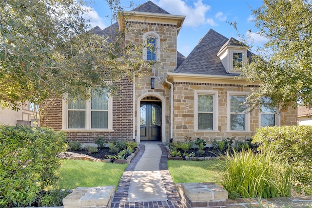 view of front of home with french doors