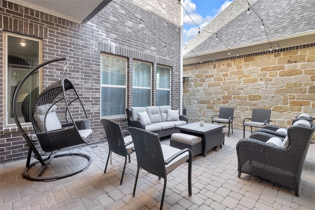 view of patio / terrace featuring outdoor lounge area