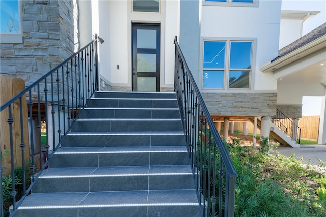 view of staircase