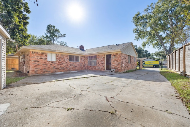 view of back of property