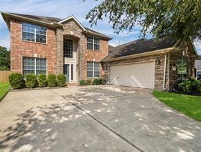 front facade with a garage