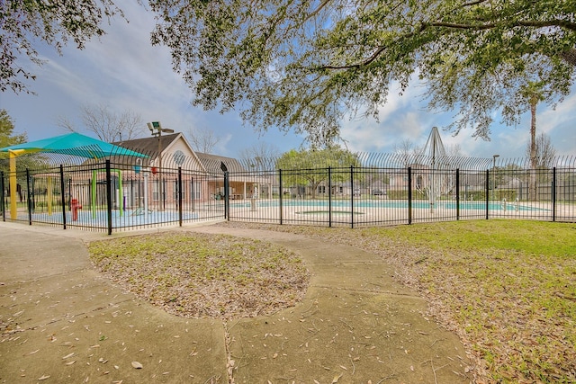 view of home's community with a pool