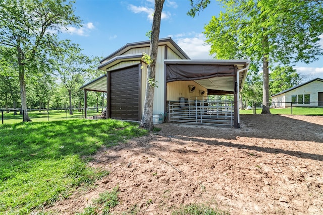 view of outdoor structure