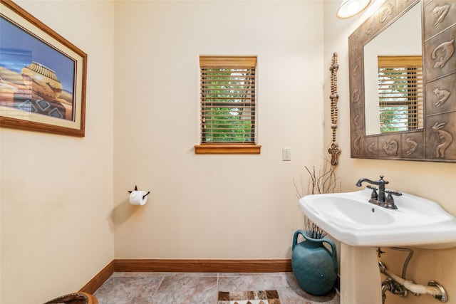 bathroom featuring tile patterned flooring