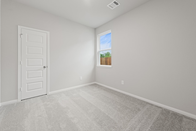 empty room with light carpet