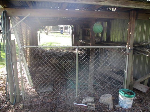 view of storage room