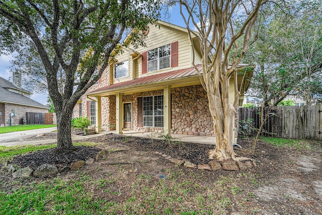 view of front of home