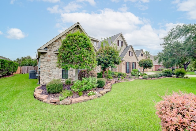 exterior space featuring a front yard