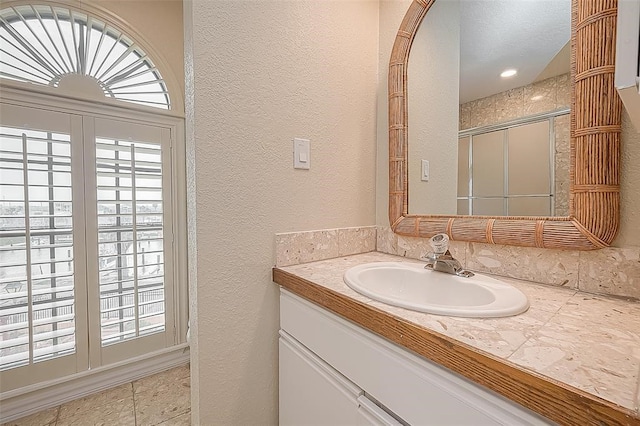 bathroom featuring vanity