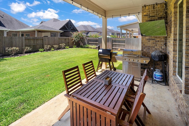 view of patio / terrace with grilling area