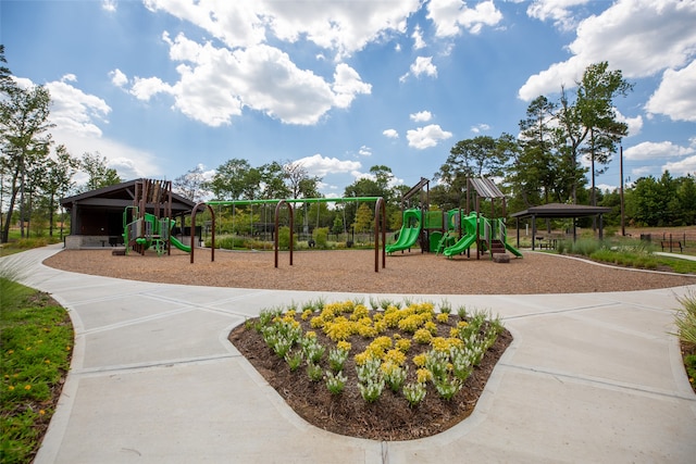 view of jungle gym