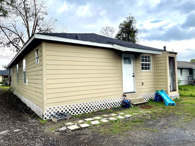 view of rear view of property