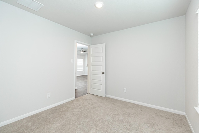 view of carpeted empty room