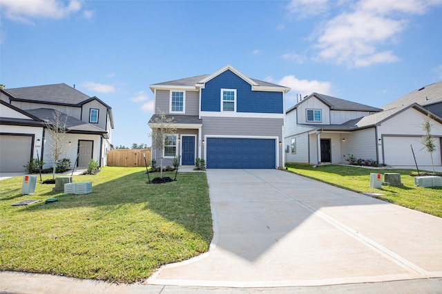 front of property featuring a front lawn