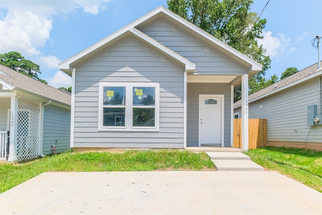 view of bungalow-style home