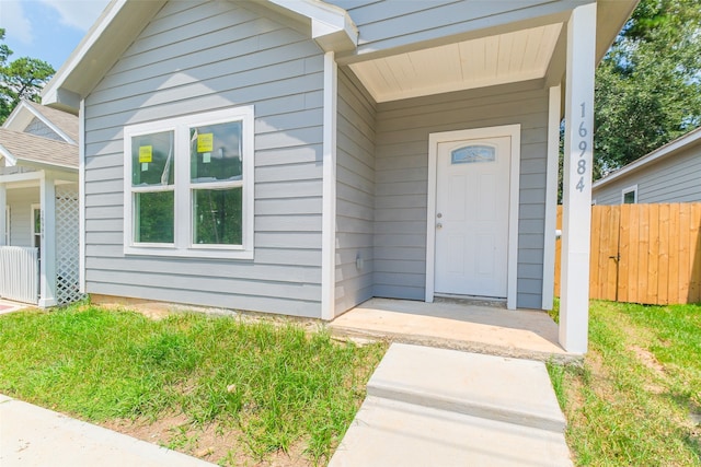 view of property entrance