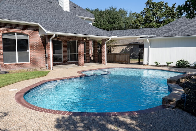 view of pool with a patio