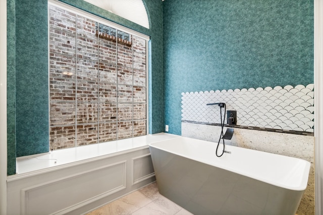 bathroom with a bathing tub