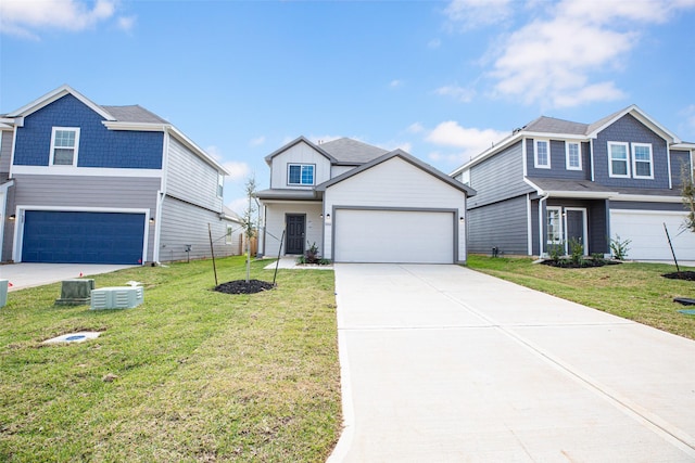 view of front of house featuring a front lawn