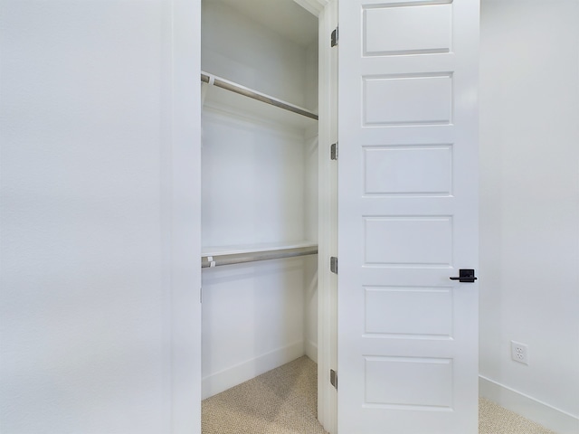 view of closet