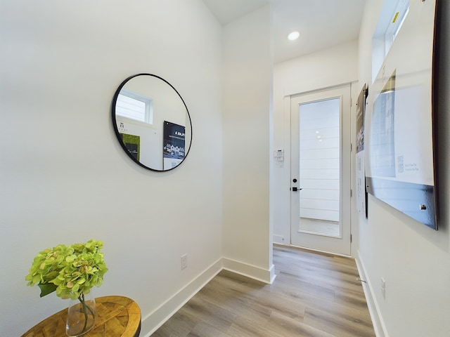 interior space featuring light hardwood / wood-style floors