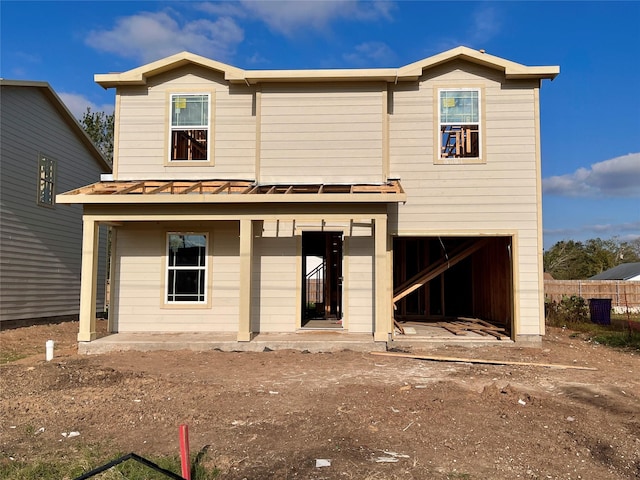 view of front facade featuring a garage