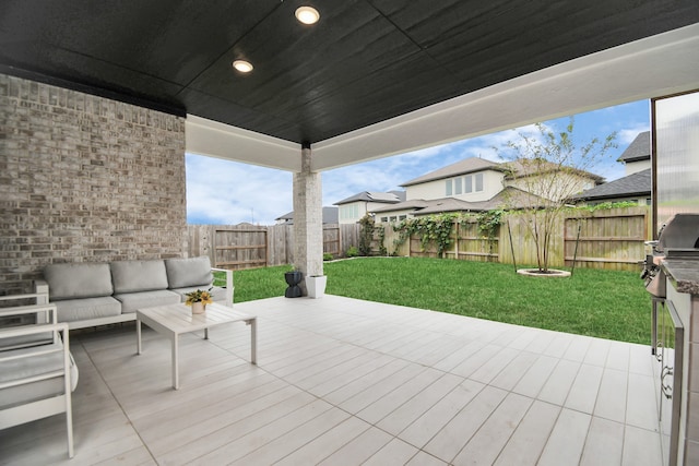 view of patio / terrace featuring outdoor lounge area