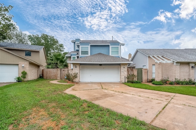 front of property featuring a front lawn