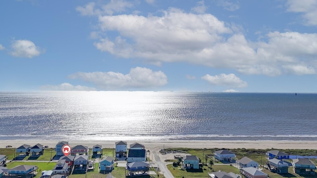 1819 Redfish Ln, Crystal Beach, TX 77650 - aerial view of residential area with extended coastline