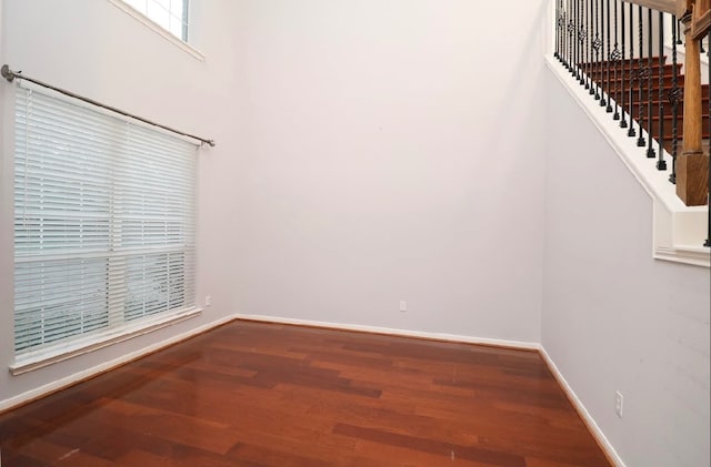 interior space with hardwood / wood-style floors