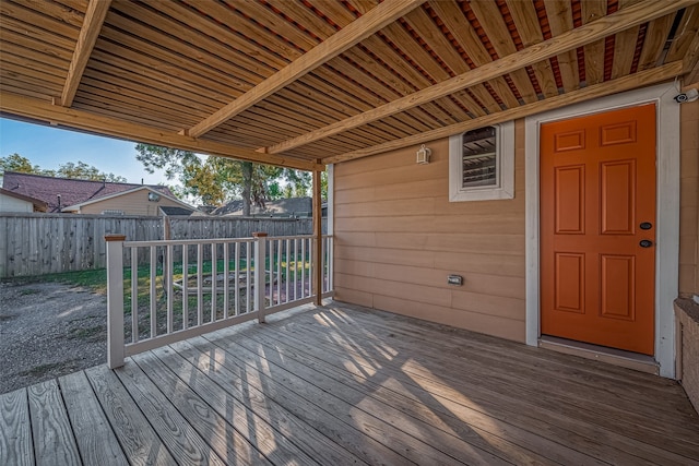 view of deck