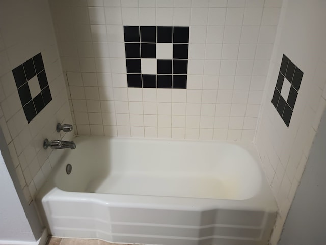 bathroom with a bath