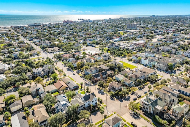 802 16th St, Galveston, TX 77550 - aerial perspective of suburban area with a nearby body of water
