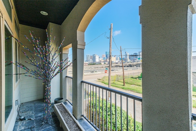 view of balcony