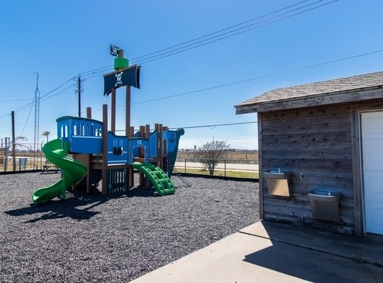 view of jungle gym