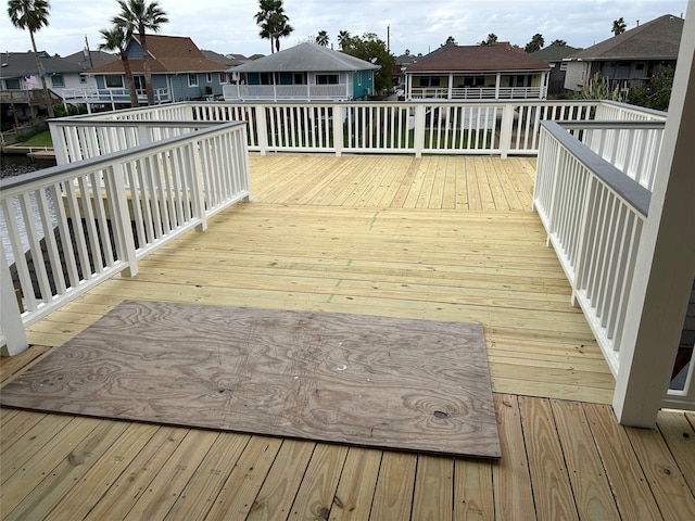 874 Bonita, Bayou Vista, TX 77563 - wooden deck with a residential view