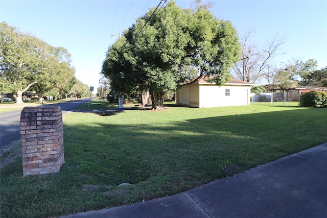 view of yard