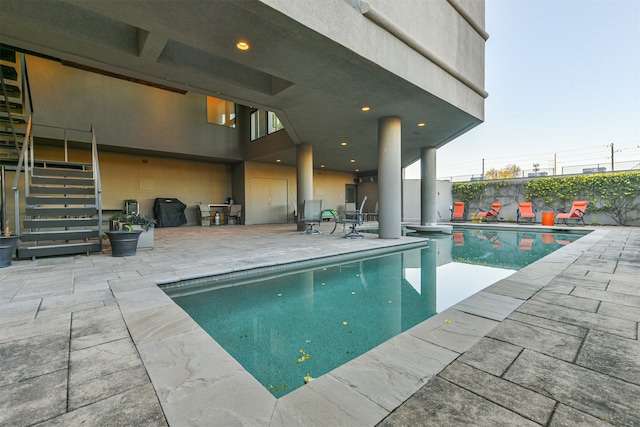 view of pool with a patio