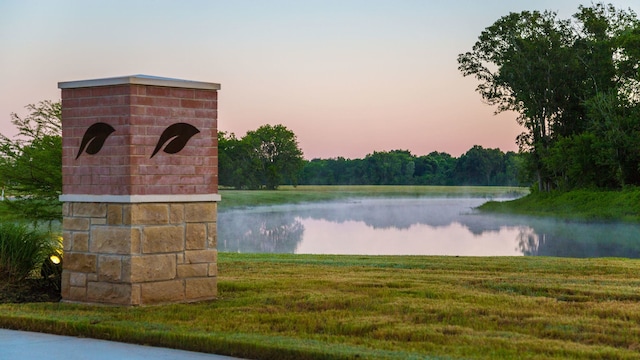 view of water feature