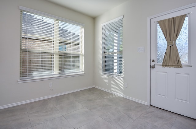 foyer with a wealth of natural light