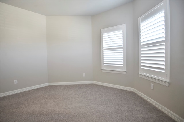 unfurnished room featuring carpet floors