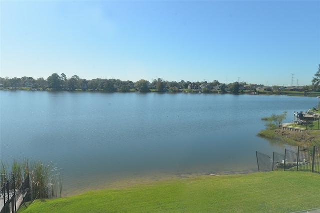 view of water feature