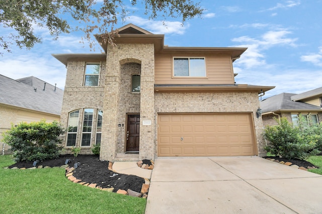 front of property featuring a garage